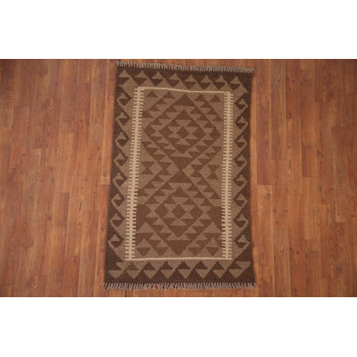 Reversible Wool Kilim Oriental Rug 3x4