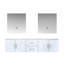 Ensemble de meuble-lavabo double mural 80 "avec miroir Geneva-978541878-1063301506
