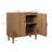 Walnut Wood Buffet Cabinet With Line Groove Design,Sideboard Buffet Cabinet With Storage,Multifunctional Accent Cabinet  For Living Room,Entryway,Hallway,Office,Kitchen