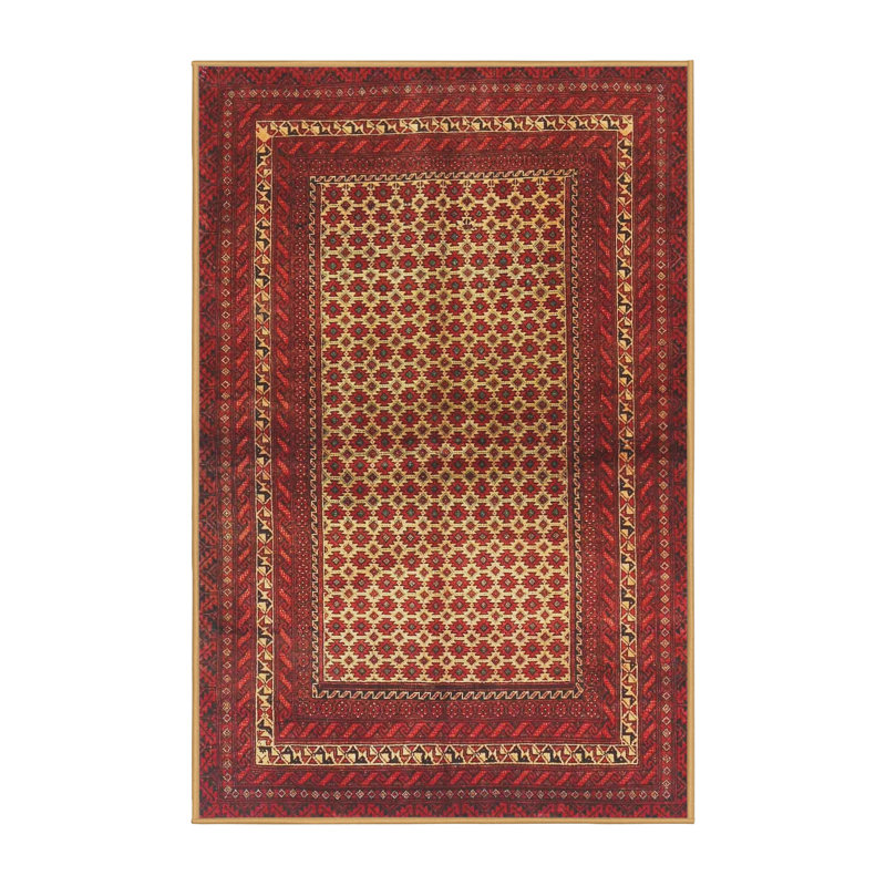 Geometric Indoor Rug, Rectangle 5' x 7'