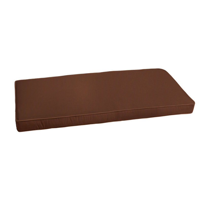 Sunbrella Outdoor 2'' Bench Seat Cushion, 2" H x 48" W x 17" D, Canvas Henna Sunbrella® Canvas