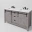 Ensemble de meuble-lavabo double l 60 po x P 22 po avec robinet Marsyas-87289823-113387002