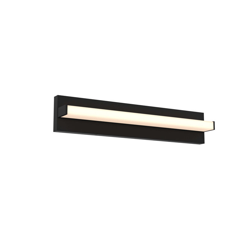 Meuble-lavabo linéaire réglable Ledge, Noir, 30 W, H 4,75 po x l 24 po x P 3,75 po