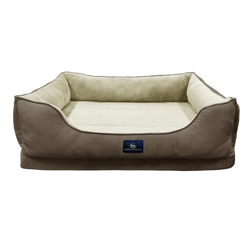 Lit pour chien Serta Ortho Cuddler, Moka, H 10 po x l 46 po x P 34 po