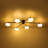 Priella Mid-Century Brass Ellipse Glass Semi-Flush Mount-624122902-613010927