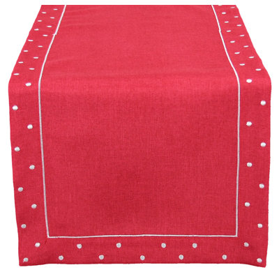 Breen Embroidered Easy Care Rectangular Table Runner