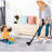 & Pet Area Rug For Living Room - Washable, Non-Slip, Appealing  Gray/Gold, 2'6'' X 10' Hallway Mat-600691098