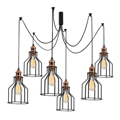 Luminaire suspendu géométrique à 6 lumières Downham