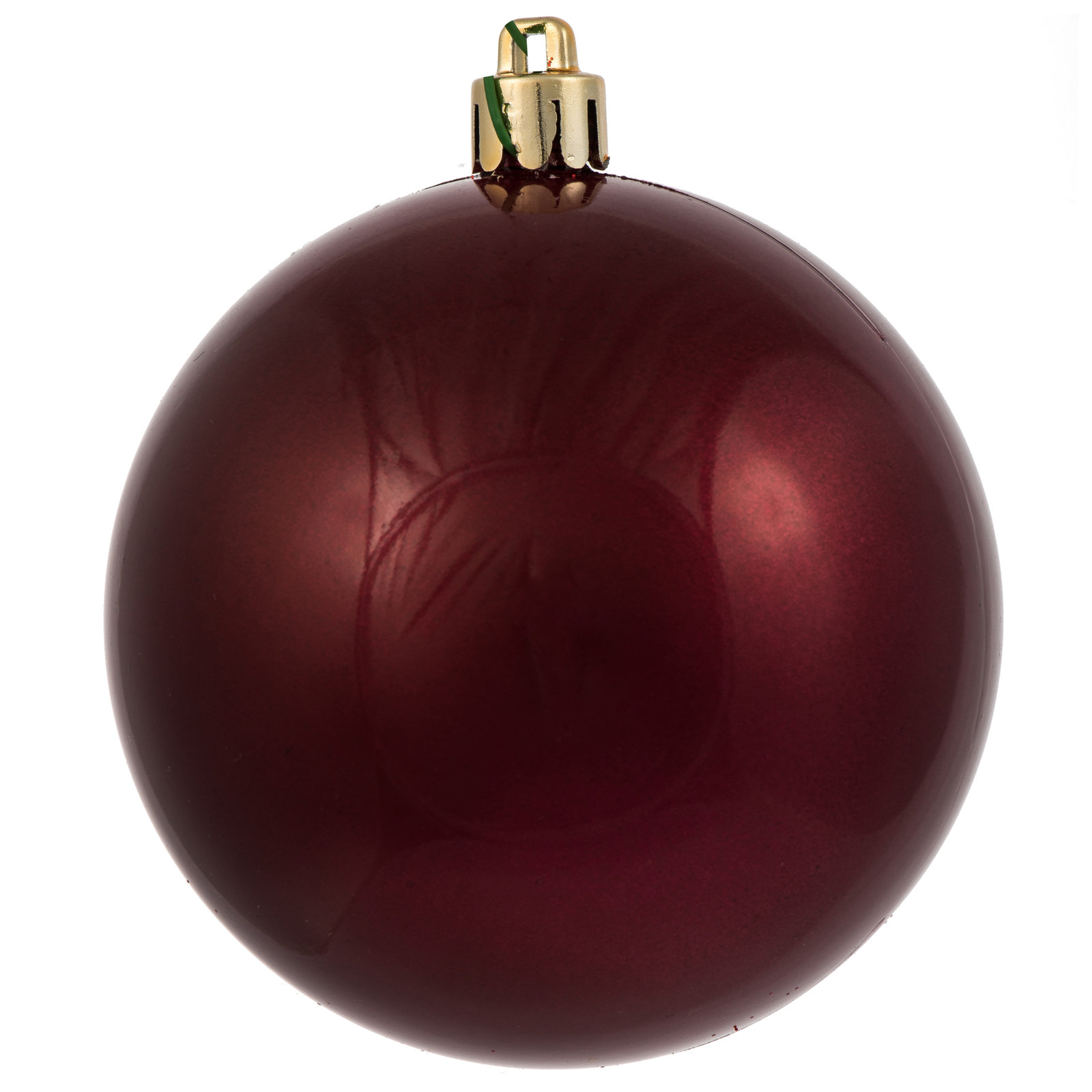 Holiday Décor Ball Ornament, Berry Red Candy, 3" H x 3" W x 3" D