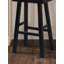 Ensemble de tabourets traditionnels en bois massif de 2 pièces, siège contour noir H 29 po-1432700259-1432700257