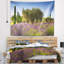 Tapisserie floral magnifique lavande et oliviers-28487270