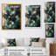 Impression d'art sur toile vert et blanc marbré I-88518305-88518311