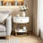 2-Tier Round End Table with Drawer-1180225852