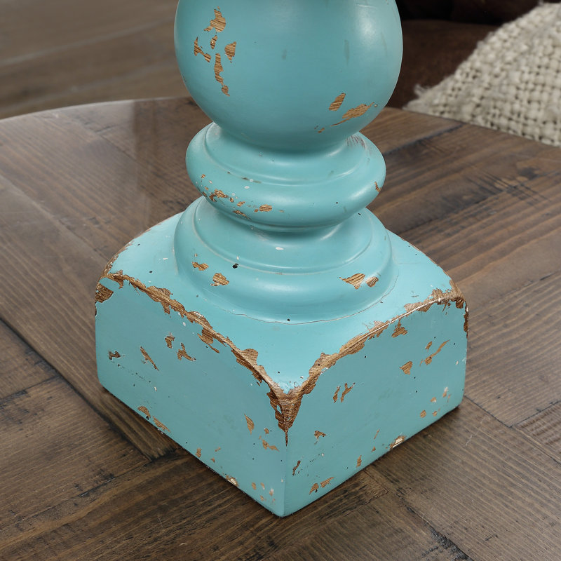 Quarles Resin Table Lamp, Blue