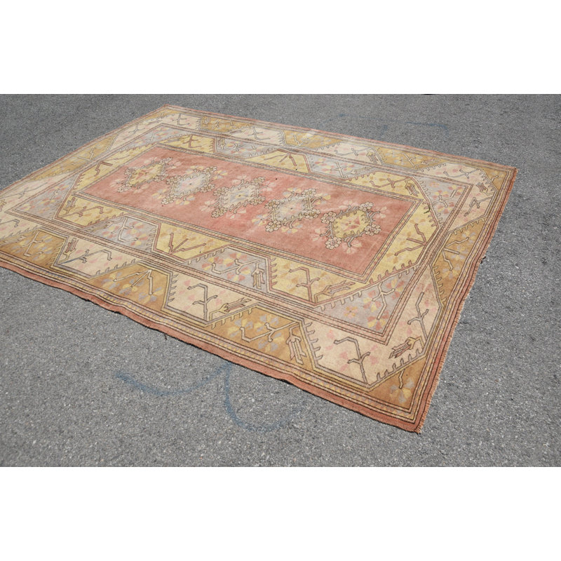 Tapis moderne, tapis géométriques, grands tapis de 7 pi 9,3 pi, tapis rose, tapis turcs, tapis rétro