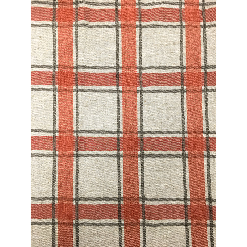 Kinsington Fabric, Orange/Ivory