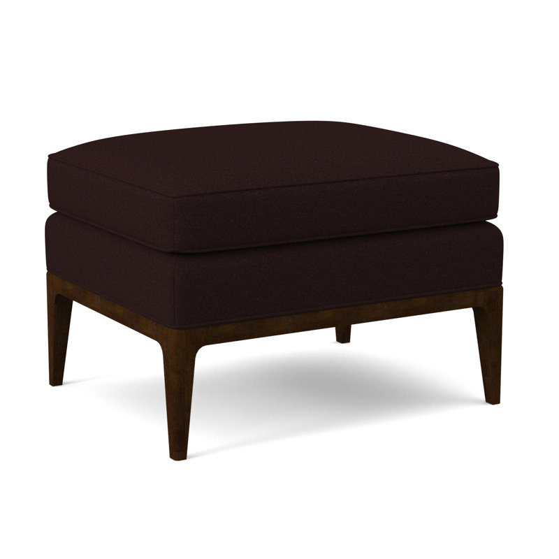 Repose-pieds rectangulaire 28 po Claxton, Noyer américain, Acajou Margaret