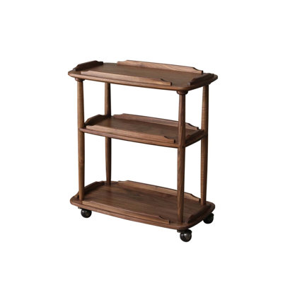 Petite table basse 23,62 po en bois massif brun
