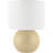 Ceramic Table Lamp with Linen Drum Shade-1343466502