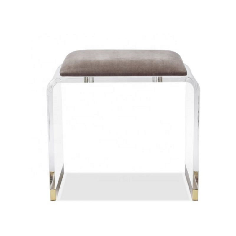 Liora Luxe Acrylic Ottoman