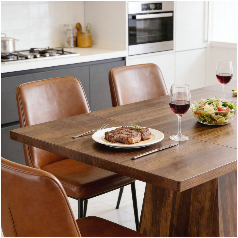 Spacious Greeting Table,Kitchen Table,Coffee Table,Office Table, Dark Brown