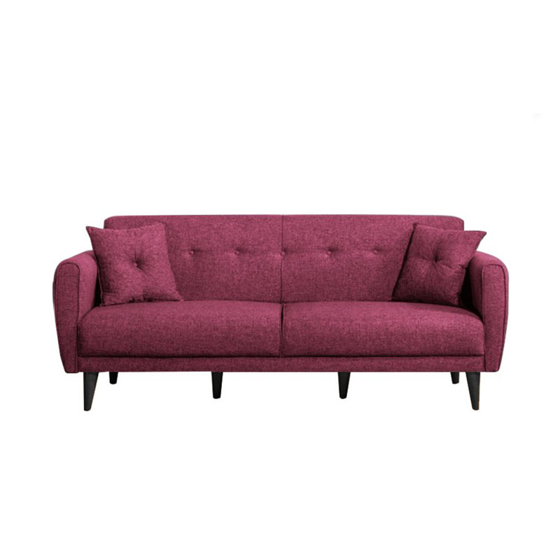 Wickett 3 Seater Sleeper, Claret Red