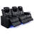 93.3"Power Recliner 3 PC Made Withtop-Grain Nappa,Fully Adjustable Relaxation,Smart Charging