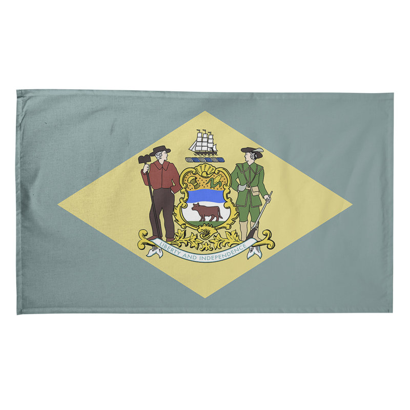 Serviette de thé drapeau delaware, Polyester sergé