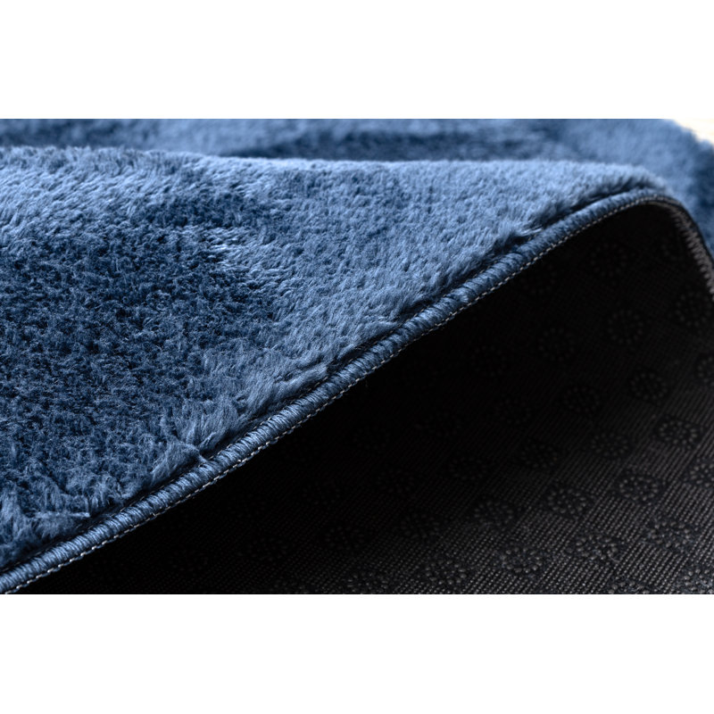 Pacificia Solid Colour Area Rug, Blue, Around 60cm
