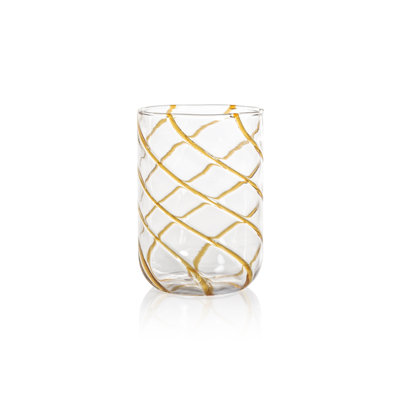 Maltia 6-Piece Set Swirl Design Glass Tumblers
