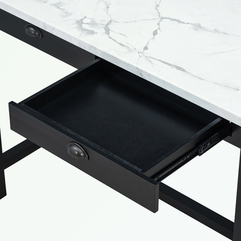 Ensemble de salle à manger pour 2 personnes, Blanc/Noir, 3
