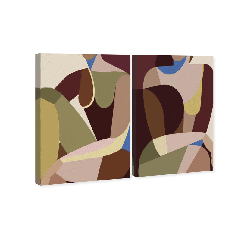 Body Studio Set Abstract Canvas Print by Oliver Gal, Black Frame, 10 x 15, 45" H x 30" W, Gallery Wrapped