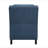 Modern Home Furniture Reclining Chair 1Pc Blue Textured Fabric Upholstered Nailhead Trim Solid Wood Frame Self-Reclining Motion Chair-850334202