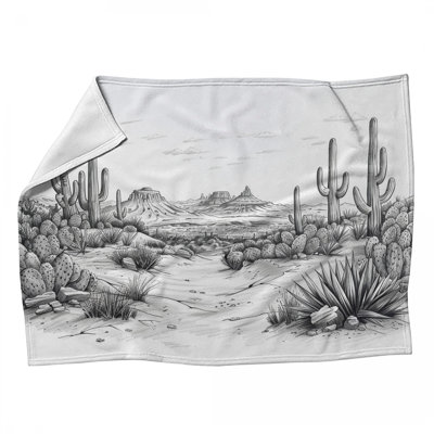 Blend Desert Machine Printed Throw Blanket