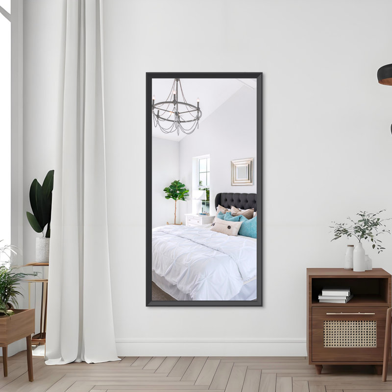Miroir de salle de bain rectangulaire surdimensionné de 60 po x 30 po avec grand miroir mural décoratif pour salle de bain