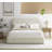 Barella Curved King Upholstered Platform Bed-101181373-101181376