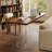 Tan+Clear Rectangular Solid Wood+Acrylic desks-107362655