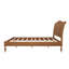 Structure de lit double en bois avec tête de lit, lit plateforme rétro, tête de lit arquée traditionnelle et pied de lit, grand rangement sous le lit, aucun sommier requis, assemblage facile-290791881