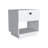 Paris 1 Drawer Nightstand , End Table, Side Table Open Lower Shelf -White-1750435680