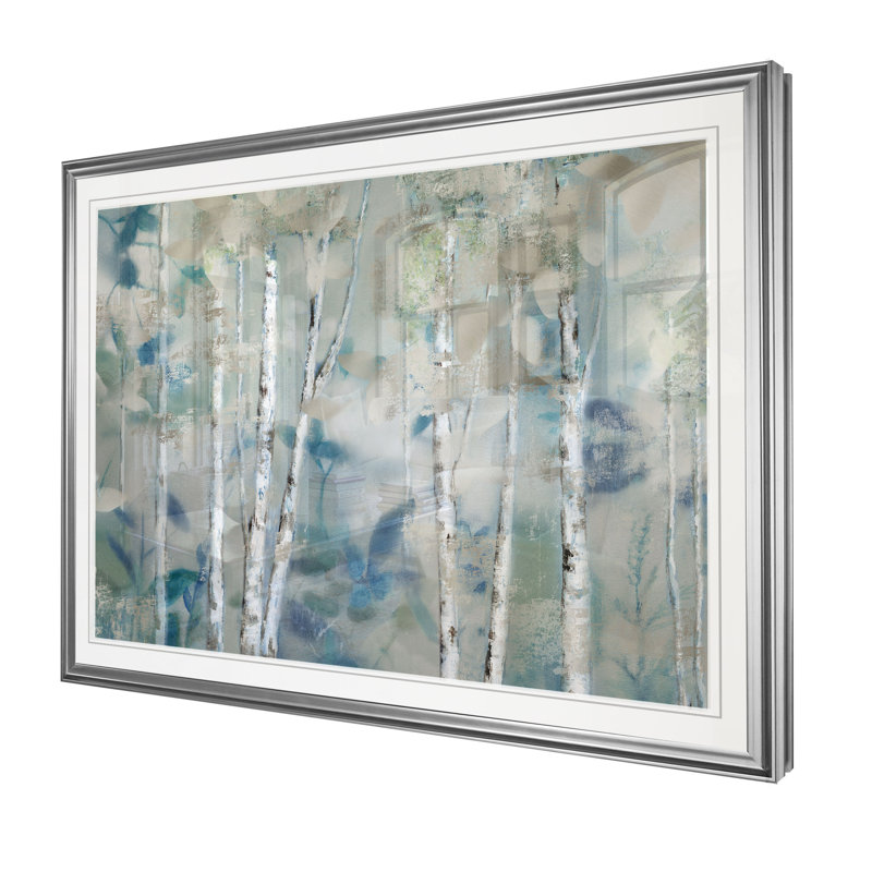 «Zen Forest I», reproduction, H 20 po x l 24 po x P 1,5 po, Cadre argenté