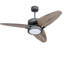 Ventilateur de plafond intelligent à DEL blanc avec télécommande 52 po Light Pro-114491609-115612933