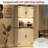 72" Kitchen Pantry With LED Light, Power Outlet And Shelves At Doors.-1377239657