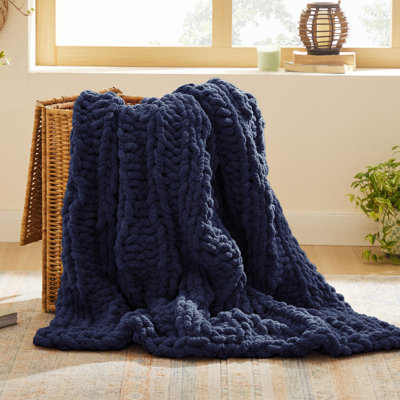 Jeté épais 100% chenille tricoté à la main pour canapé Essential Bedure