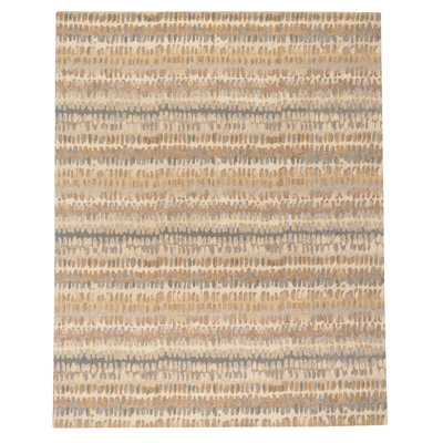 Tapis en laine naturel crocheté à la main Paint Chip