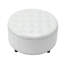 Repose-pieds rond en similicuir Kody-215156232