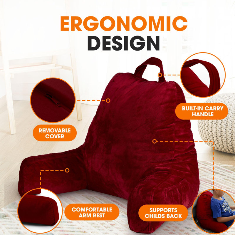 Reading Pillow with Arms, Maroon