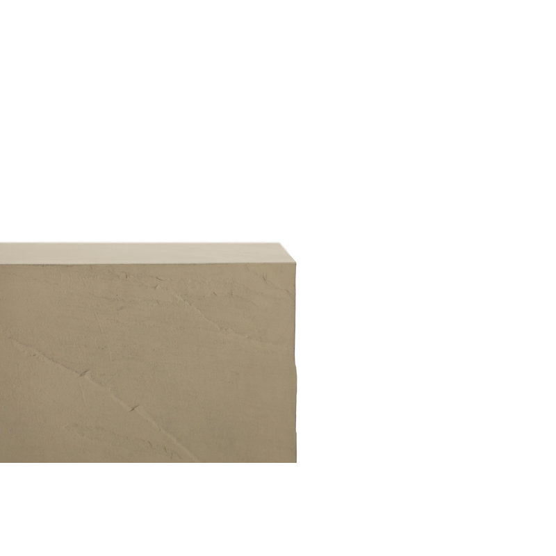 Elementi Home Colorado 18" Square Concrete Side Table for Indoor and Outdoor Use, Sunlight Yellow