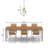 9"W Matika 1-Light Ombre Mercury Glass Bell Pendant