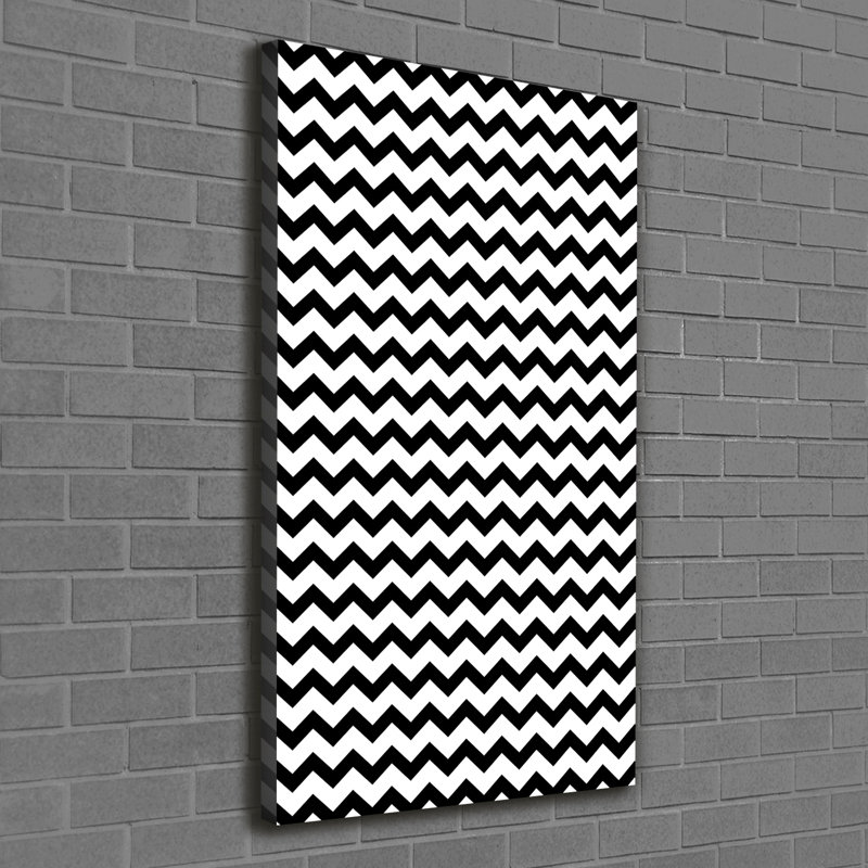 Zigzags - Wrapped Canvas Print