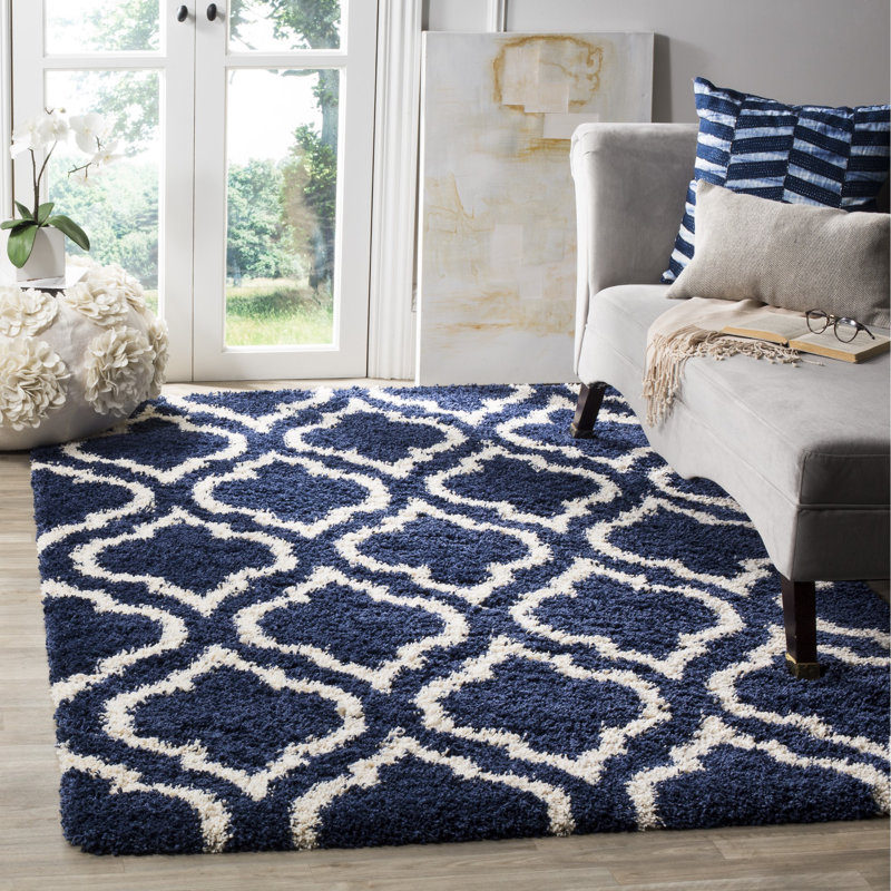 Tapis à poils longs Darrold Hudson, Rectangle 8 pi x 10 pi
